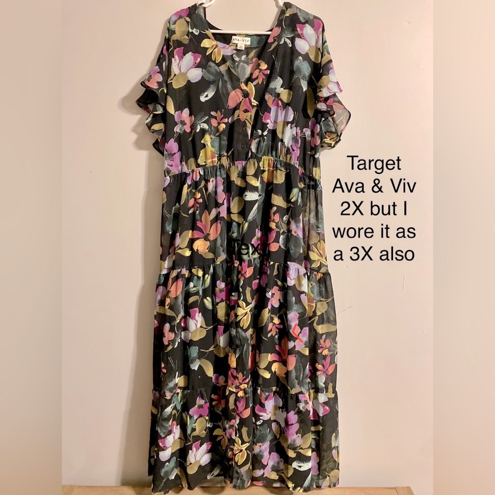 Ava & Viv long floral dress